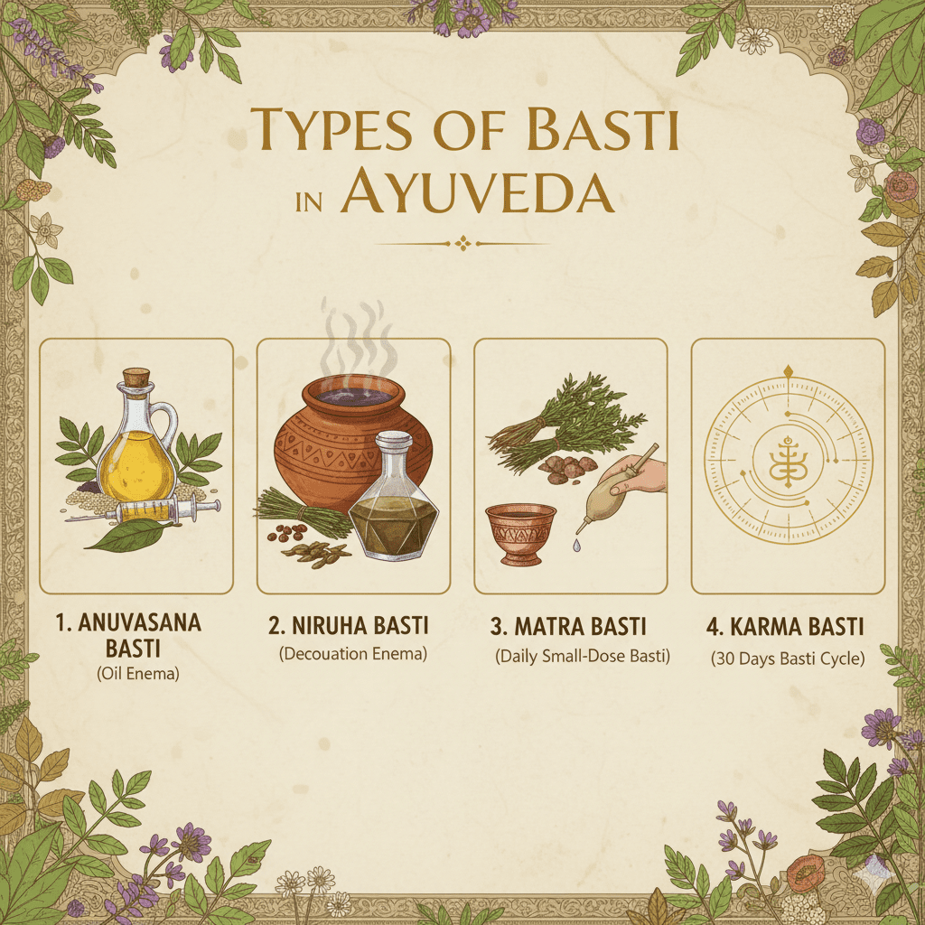 Types of Basti in Ayurveda