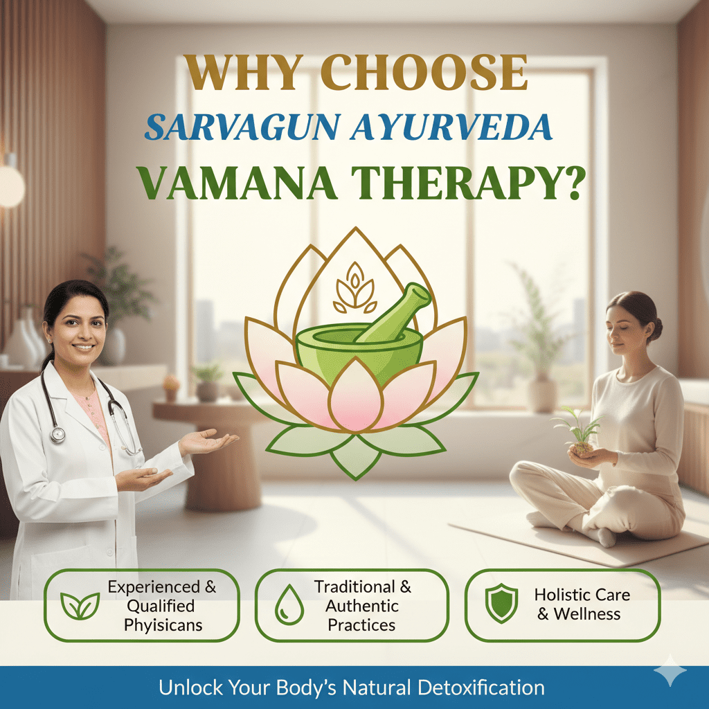 Why Choose SARVAGUN AYURVEDA for Vamana Therapy?