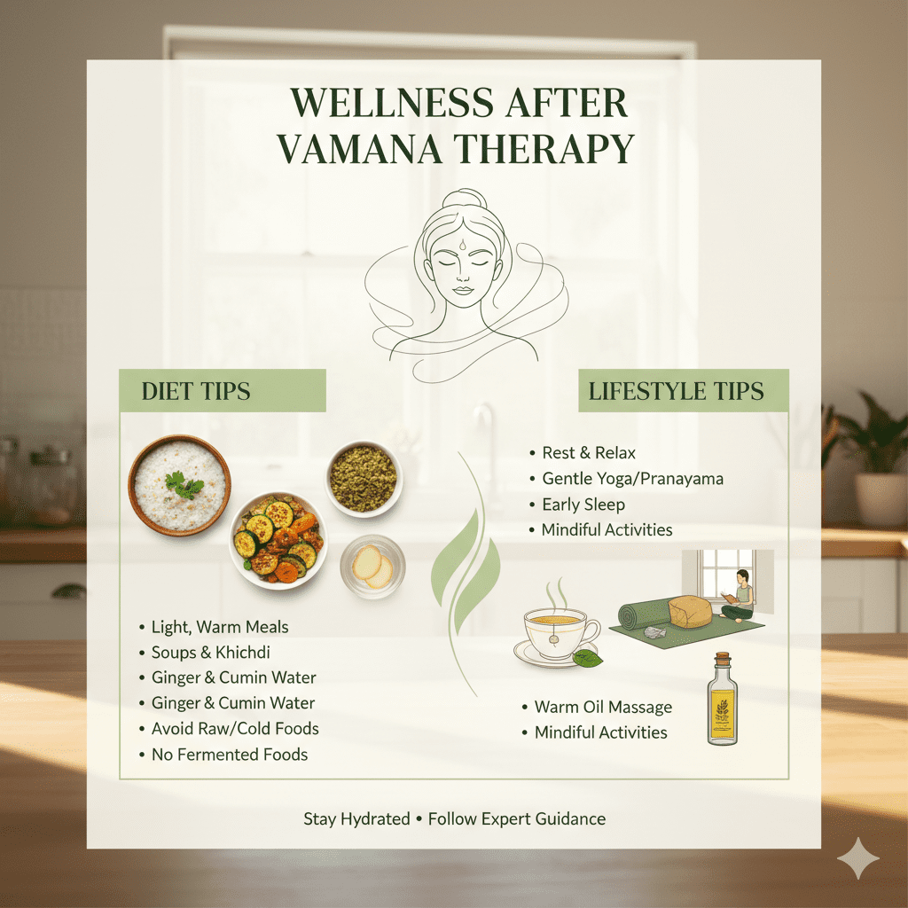 Lifestyle & Diet Tips After Vamana Therapy